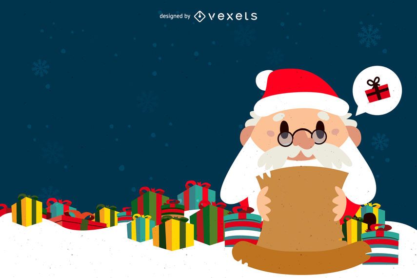Flat Santa reading gift list Flat Santa reading gift list