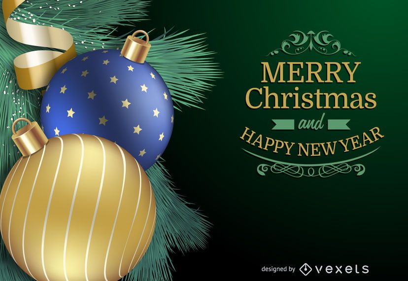 Ball-Hintergrundkarte des Weihnachten 3D Ball-Hintergrundkarte des Weihnachten 3D