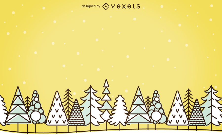 Stroke winter landscape background Stroke winter landscape background