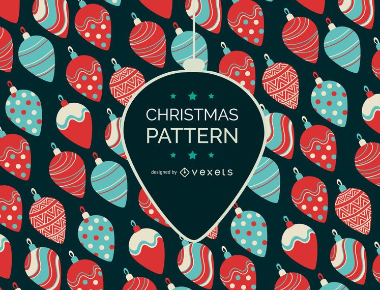 Adornos de navidad patrón de diseño Adornos de navidad patrón de diseño