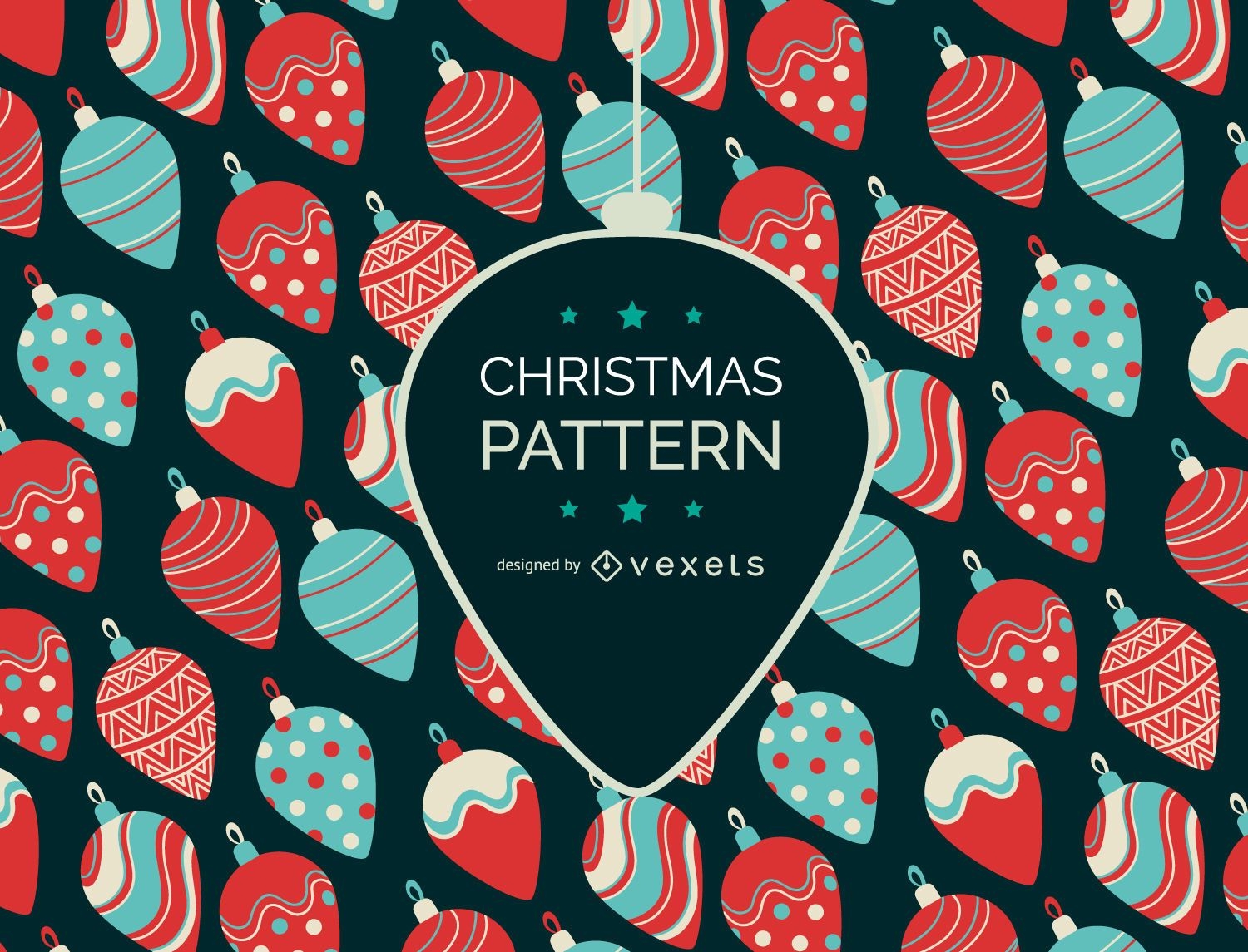 Christmas ornaments pattern design