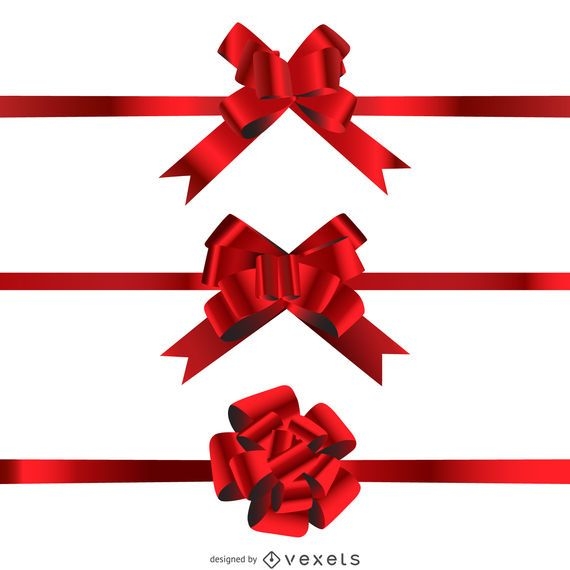 Download Isolated 3D Ribbon Bow - Vector Download