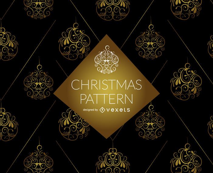 Golden swirl ornament pattern Golden swirl ornament pattern