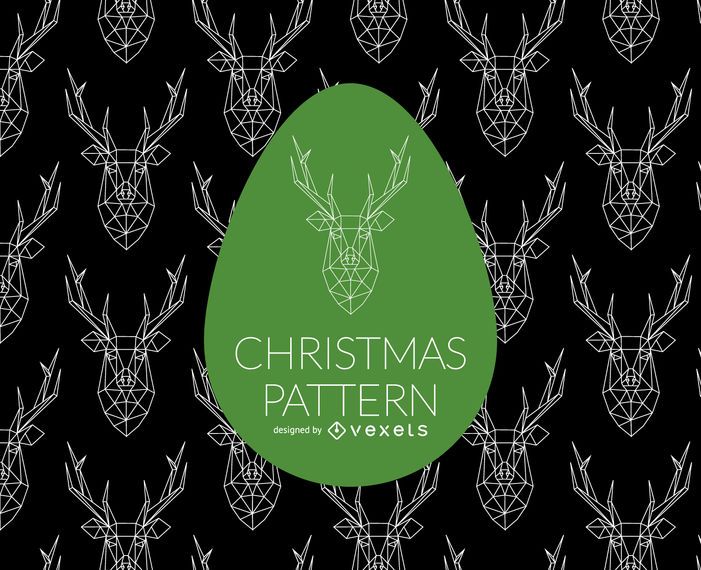 Geometric deer pattern background Geometric deer pattern background