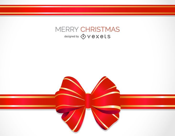 3d Bow Frame Background Vector