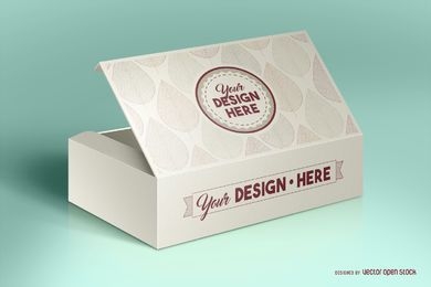 Box packaging mockup PSD