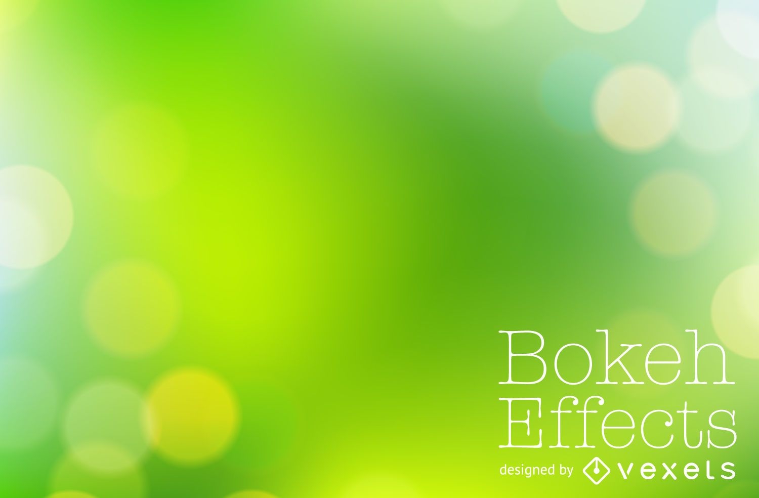 Fondo bokeh verde brillante