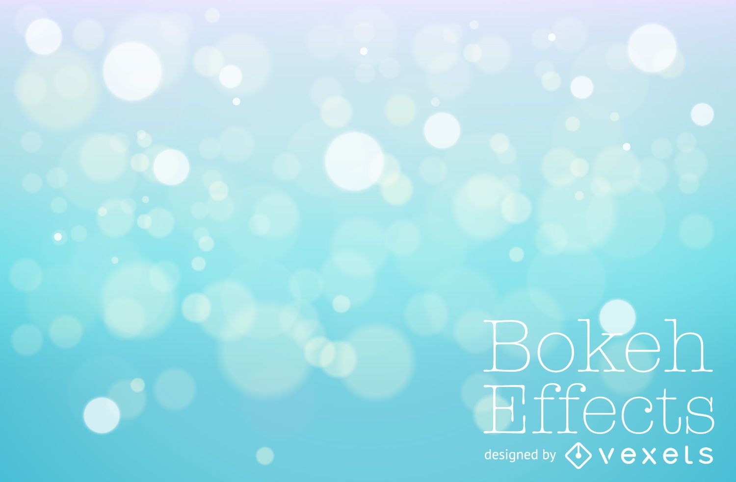 Blaues Bokeh-Hintergrunddesign