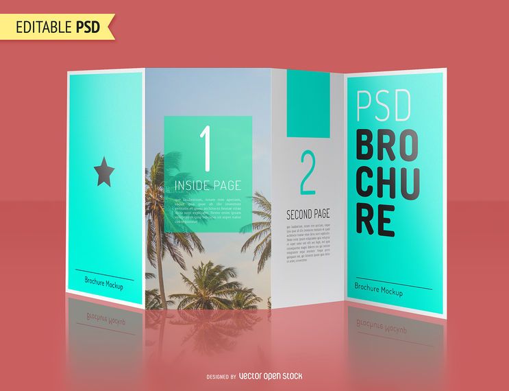 Brochure mockup PSD design Brochure mockup PSD design