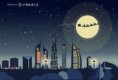 Dubai Weihnachts-Skyline