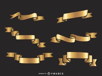 Golden ribbon set