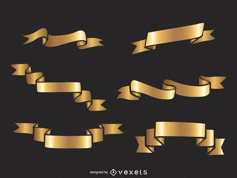 Golden ribbon set Golden ribbon set