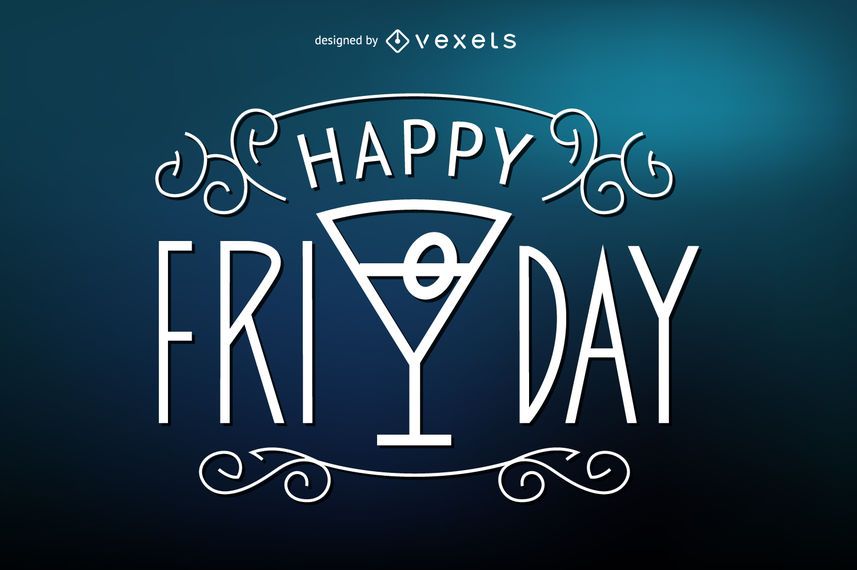 Happy Friday poster sign Happy Friday poster sign