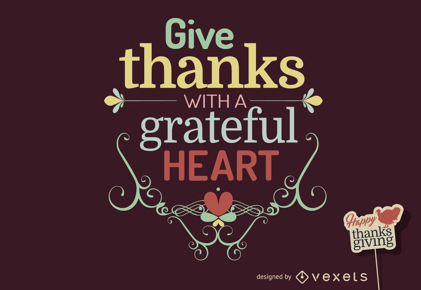 Thanksgiving quote design Thanksgiving quote design