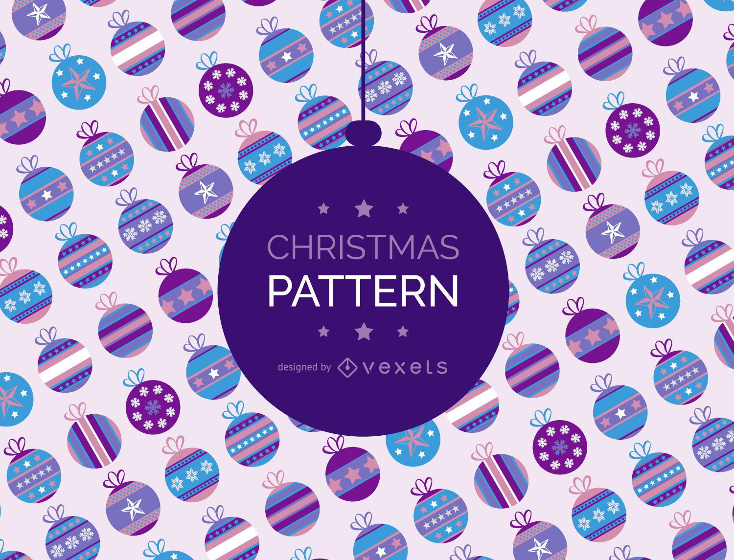 Christmas ball pattern backdrop