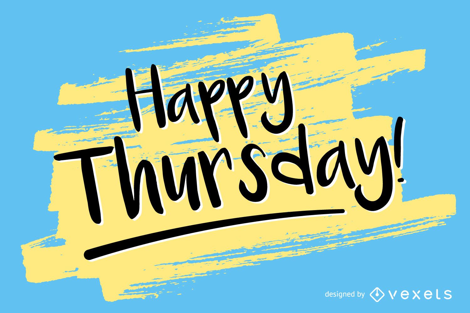 Happy Thursday Poster Design Vector Download