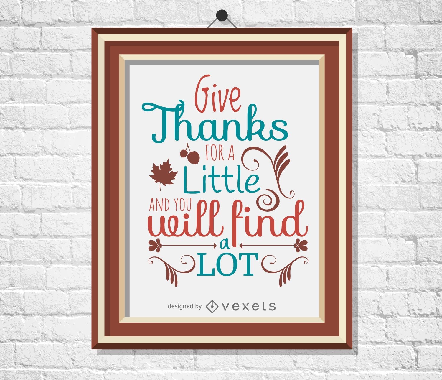 Thanksgiving-Zitat-Plakat