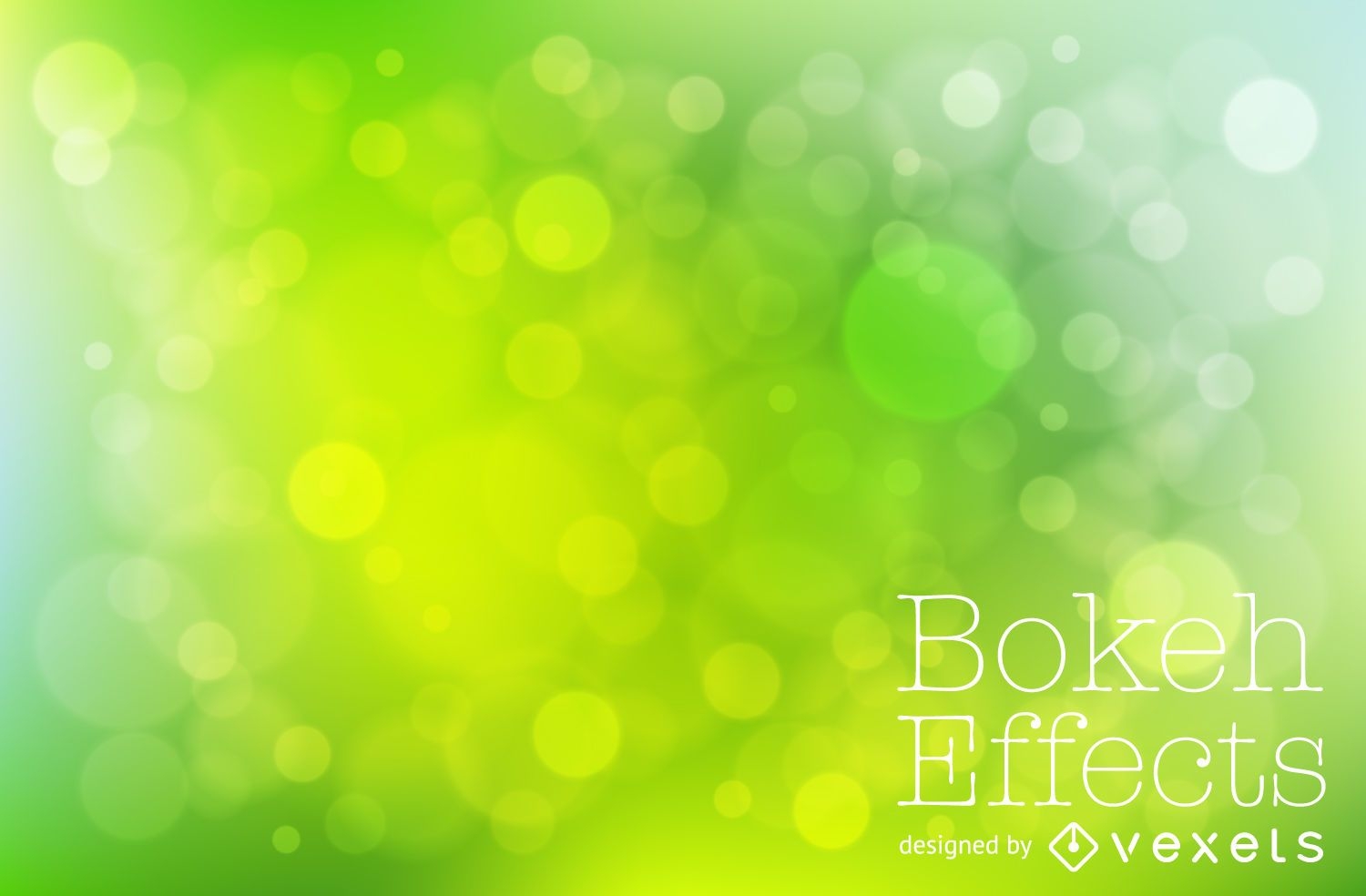 Tones of green bokeh background
