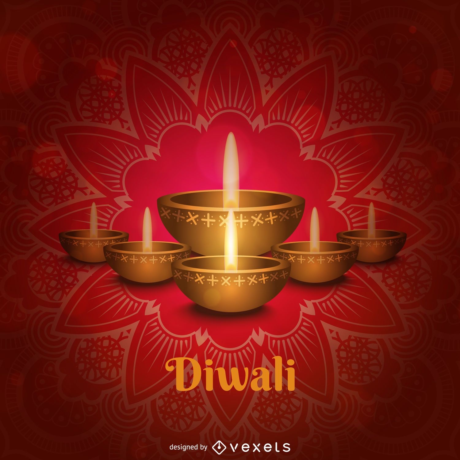 Papel de parede de velas de Diwali