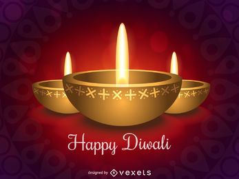 Diseño feliz de Diwali