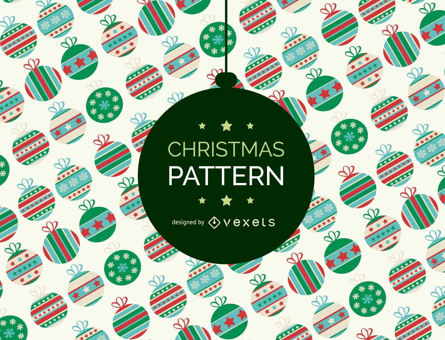 Christmas ornament pattern backdrop