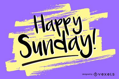 Handgeschriebenes Happy Sunday Design