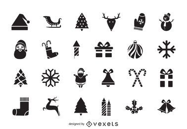 Christmas Flat Icons Pack Vector Download