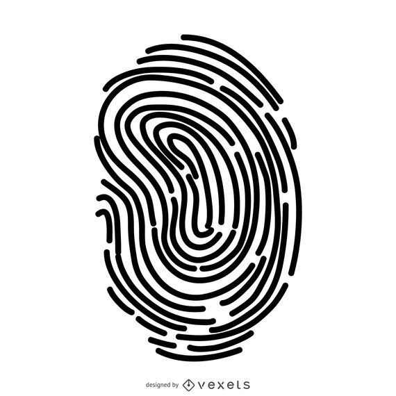 Simple fingerprint illustration Simple fingerprint illustration