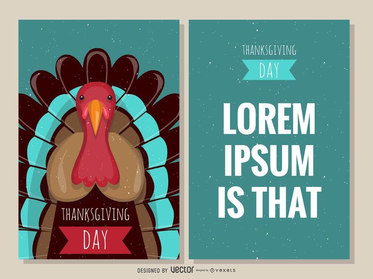 Thanksgiving-Truthahn-Karte Thanksgiving-Truthahn-Karte