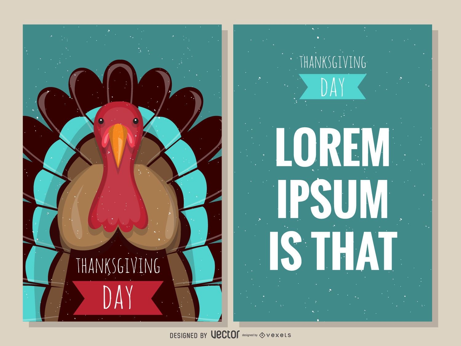 Thanksgiving turkey card