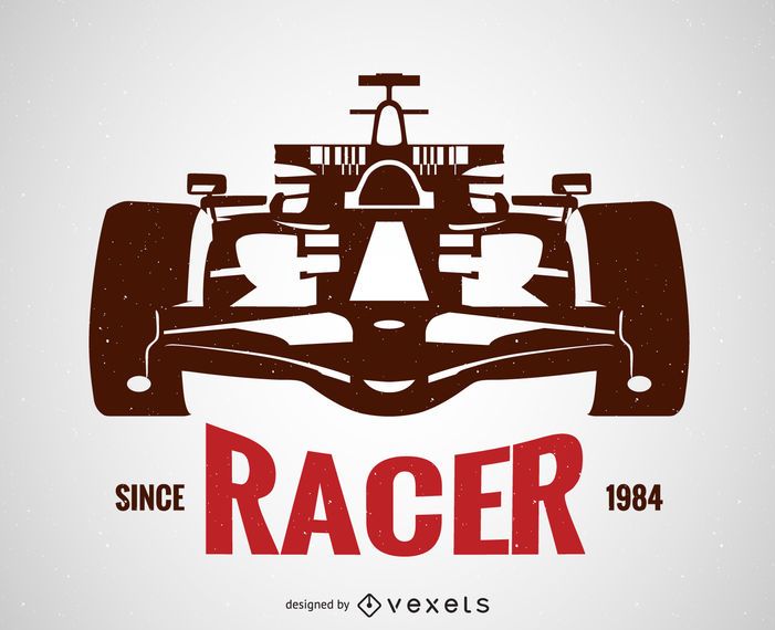 Download Racing Car Silhouette Poster Vector Download