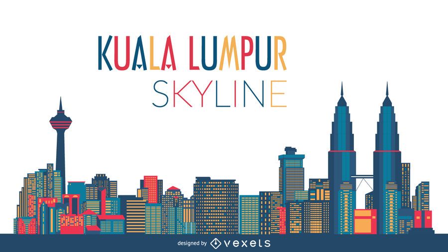 Kuala Lumpur Skyline Illustration Kuala Lumpur Skyline Illustration