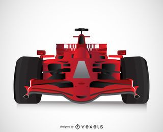 Coche de carreras 3D aislado
