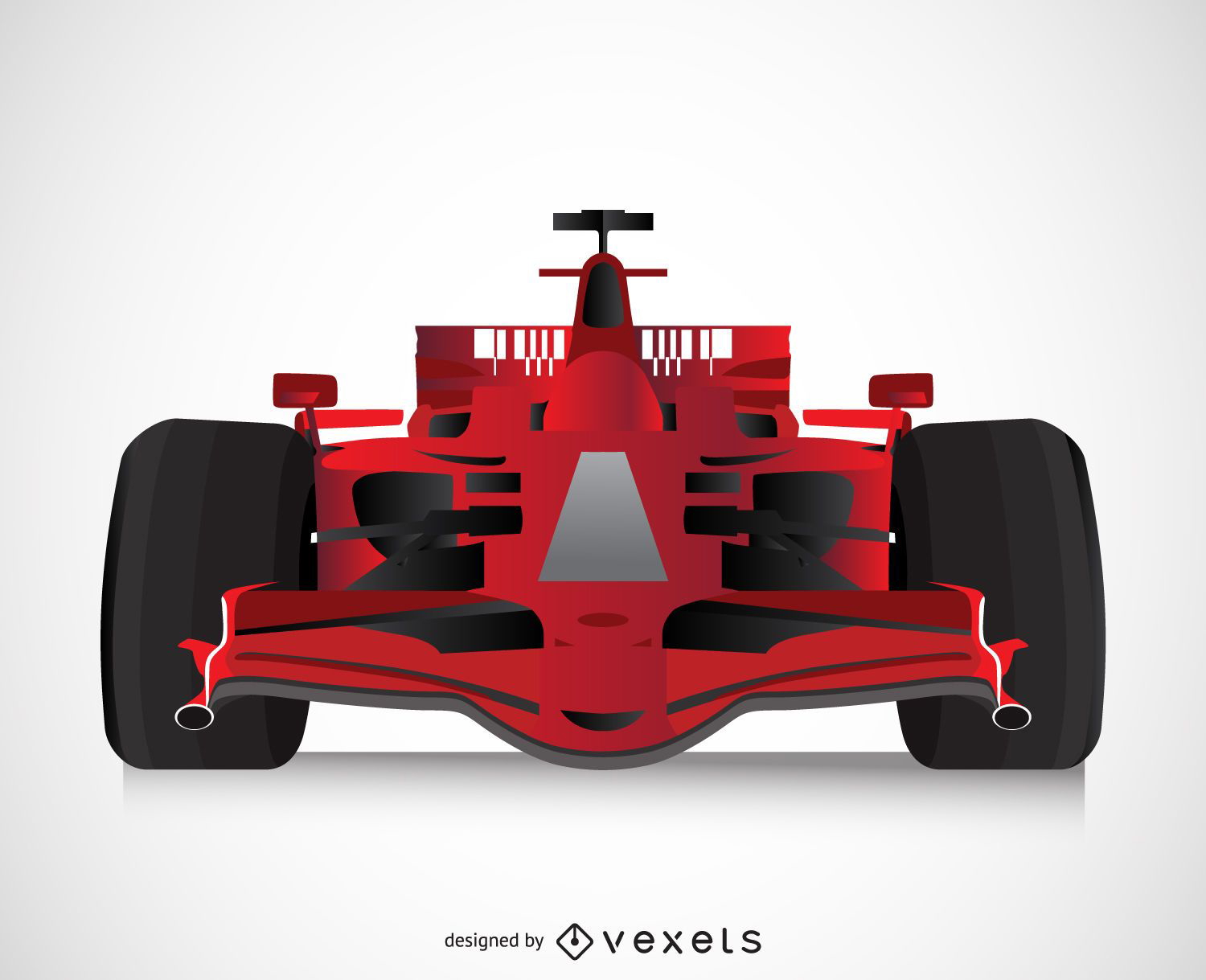 Download Isolated 3D Race Car - Vector Download