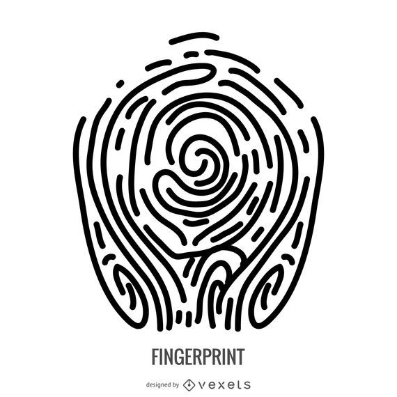 Abstract fingerprint illustration Abstract fingerprint illustration