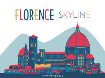Silueta del horizonte de Florencia