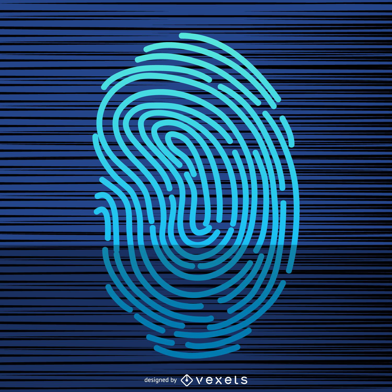 Fingerprint scan illustration