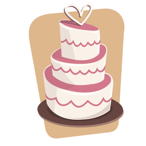 Cake dessert wedding PNG Design