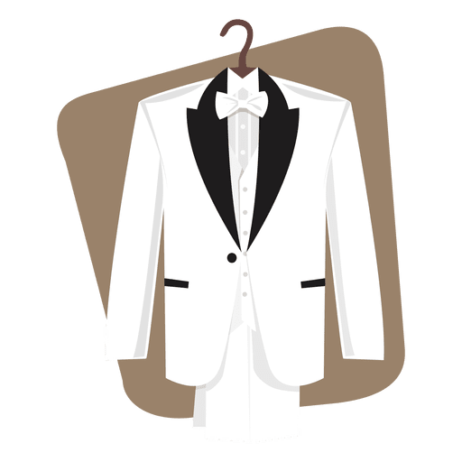 Design PNG E SVG De Terno De Casamento Liso Para Camisetas