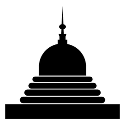 Icono del templo budista Diseño PNG
