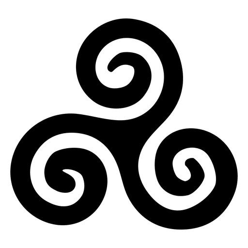 Icono de triskelion budista Diseño PNG