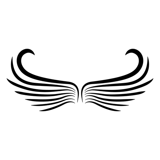 2 asas de logotipo abertas abstratas Desenho PNG