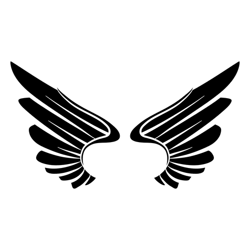 2 asas de logotipo abertas Desenho PNG
