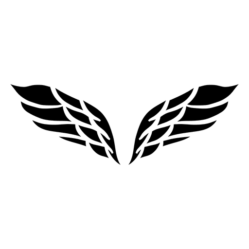 Logotipo de 2 alas abiertas Diseño PNG