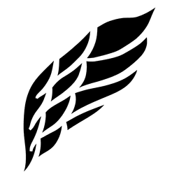 Abstract stroke wing 05 PNG Design