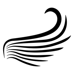 Abstract stroke wing pintripe PNG Design
