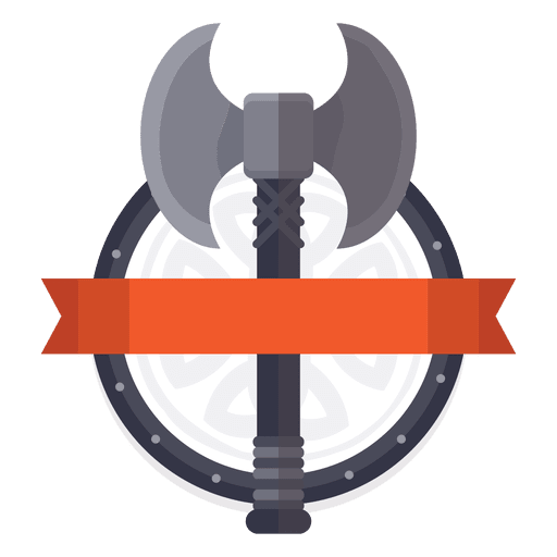 Axe war badge PNG Design