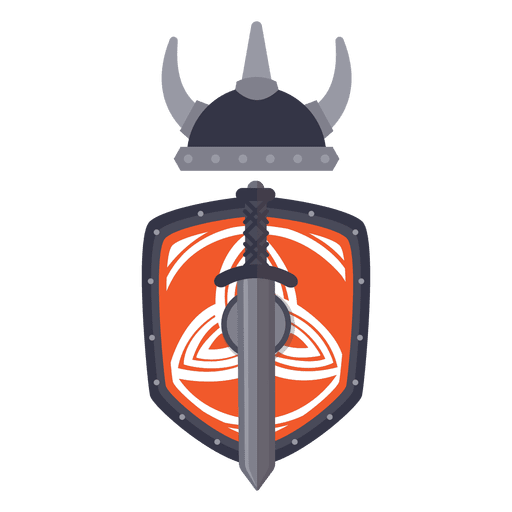 Distintivo de guerra de guerreiro viking Desenho PNG