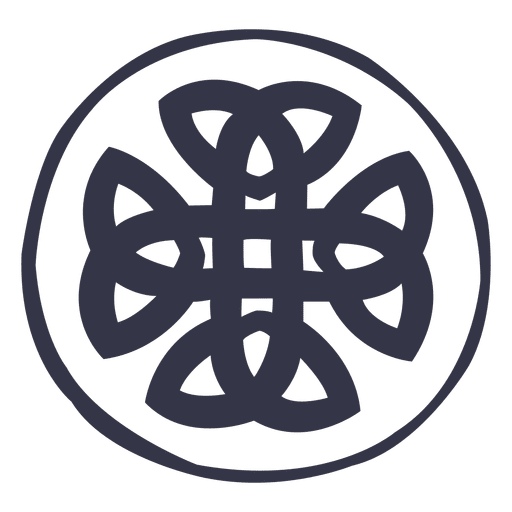 Keltisches Emblem nordisch PNG-Design