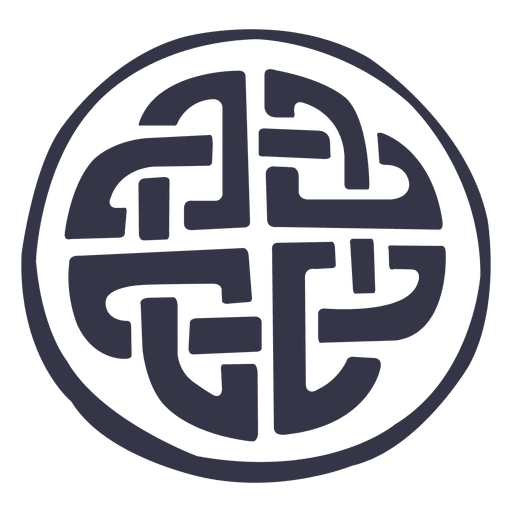 Keltisches Emblem-Abzeichen PNG-Design